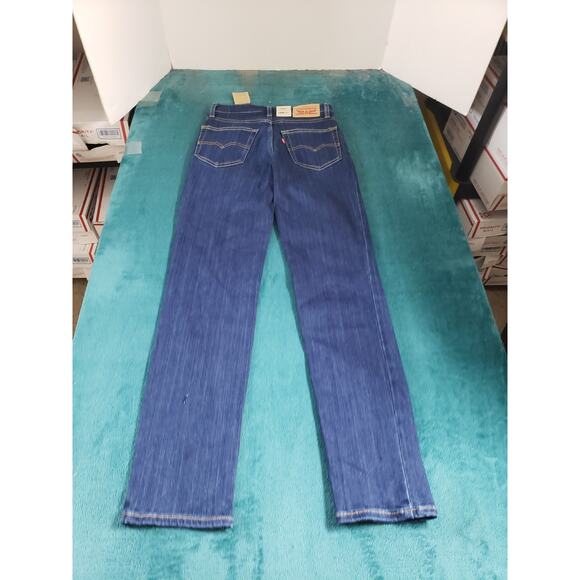 Levis 724 Jeans Size 0 Short Womens Blue Pants Stretch High Rise Straight NWT - Picture 13 of 16